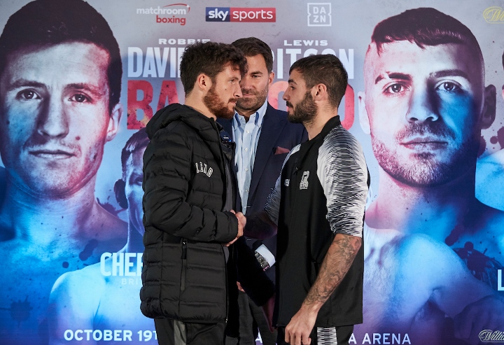 Photos Lewis Ritson Robbie Davies Face To Face Final Presser Boxing News